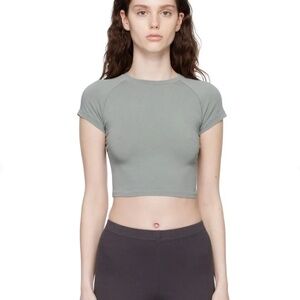 Skims Sage Green T-Shirt